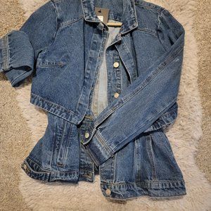 Jean bomber jacket